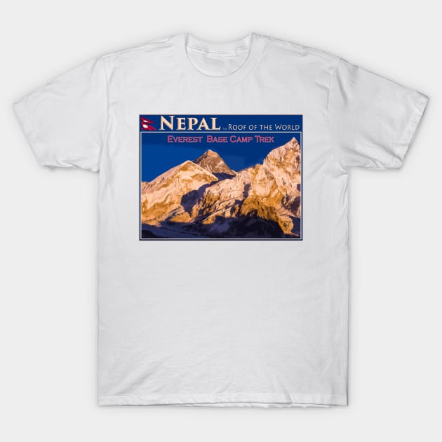 Nepal - Everest sunset T-Shirt by geoffshoults